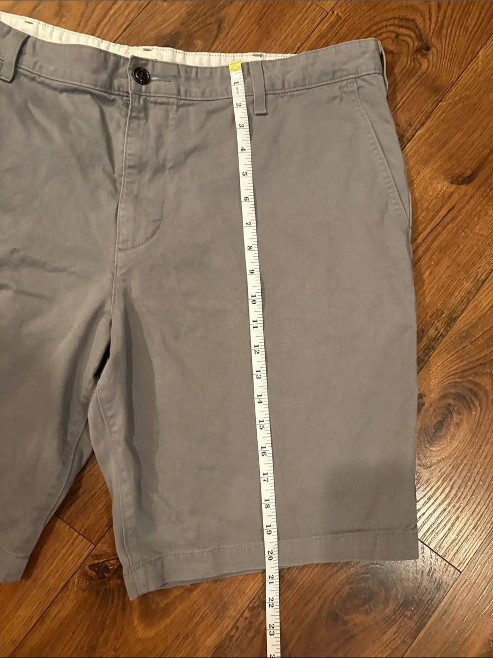 Dockers Men's Gray Flat Front Chino Shorts